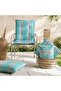 Arden Stripe Outdoor Filled Cushion 35x50cm - Grey - 4