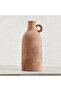Hiba Stoneware Vase With Handle 10x10x24cm - Terracotta - 5