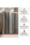Mix Grey Tonal Stripe Back Cushion 56x50x7cm Zipper Closure 240 Gsm High Qulity Mackintosh Pp Fabric - 5