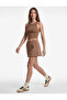 Comfortable Fit Cotton Blend Mini Sports Shorts Skirt with Pockets