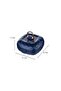 Portable Ring Jewelry Box – Mini Jewelry Organizer with Mirror and 4 Compartments - White - 7