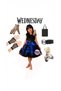 Light-Up Wednesday Costume Dress + Black Bag+Belt+Hand+Gloves +Wednesday High-Heeled Shoes Party - 3