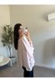 Pink Collar Elastic Bat Sleeve Blouse - 4