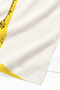 Safari Kids Beach Towel with Giraffe Figure - Yellow and White Modern Animal-Themed Quick-Drying Beach Cover - 3