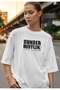 The Office Dunder Mifflin Oversize Digital Printed White T-Shirt - 3