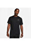 Crew Neck Plain Black Men's T-Shirt Dv9839-010 m Nk Df Uv Hyverse Ss