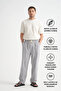 Comforted Men's Linen-Look Relaxed Pants Wide-Leg New Season