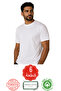 6-Pack Cotton Undershirts 100% Cotton Men's Crew Neck Half Sleeve Undershirt Tank Top-Made in Turkey