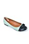 Green/Black Women's Ballerina Flats D726019509 - 6