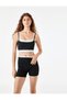 High Waist Sports Biker Leggings with Polka Dot Belt Detail - 2