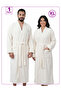 1 Pcs Unisex XL Kimono Collar 330Gsm Microfiber Quick Absorbent and Dry Bathrobe with Belt and Pockets