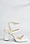White Thick Heeled Casual Women's Shoes M282462709 - 6