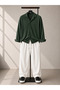 Bürümcük Crinkle Fabric Summer Lycra Men's Shirt and Pants Set - 2