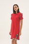 13189 Christmas Themed Women's Embroidered Tunic - 4