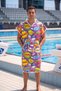 Pans Unisex Swimmer Training Sea Pool Hooded Arena Poncho Towel for Summer and Winter Championships - 3
