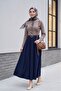 Buttoned Stand Collar Knitwear Cardigan with Ruffles on the Front -Mink - 4