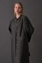 Scarf Coat Anthracite - 3