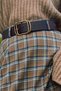 Large Oval Buckle Belt Brown - 2