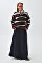 Striped Polo Sweater Burgundy - 2