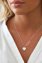 White Heart Necklace Silver