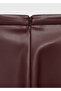 Leather Look Midi Skirt - 5