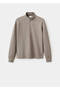 Regular fit fermuarlı sweatshirt - 3