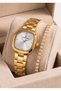 Original Gold Color Women's Wristwatch with Bracelet Gift - 2 Year Warranty Dkl00859.0.344 - 6
