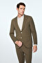 Men's Green Rayon Trend Straight Slim Fit Mono Collar Jacket - 2
