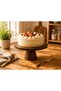 Wooden Leg Cake Presentation Stand Ø25X12 cm - 2