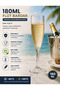 Flute Champagne Glass, 180 Ml, Polycarbonate, Transparent