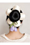 Satin Bagel Bun Buckle with Tulip Figure