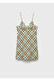 Checkered Short Dress - 3