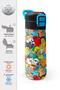 Kids Navy Blue Colored Striped Patterned Straw and Direct Drinking Steel Thermos 500 ml 31990 - 2