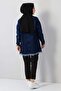 Tassel Detailed Denim Jacket Navy Blue 6011 - 5