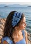 Hand Knitted Lace Hair Bandana Natural Handmade Modern and Aesthetic Hair Band