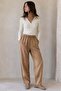 Camel Adjustable Waist Relaxed Fit Trousers Mg2161