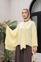 Loose Polyviscon Tunic with Long Belt on the Back - Yellow - 4