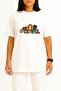 Oversized Travel - Suitcase and Passport Chest Printed Unisex T-Shirt - 2