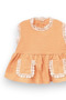 Baby Girl 2-Piece Set with Scallop Lace and Muslin Shorts, 100% Cotton - 4