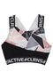 Modern Romance Geometric Patterned Girl's Sports Crop Tank Top - 5
