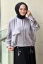 Pocket Detailed Zippered Waist Drawstring Jacket
