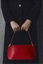 Lycie Matte Look Lined Magnet Closure Shoulder and Arm Bag Navy Blue - 6