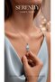 Opal Zircon Stone Jellyfish Figure Steel Necklace - 2