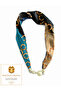 Special Series Silky Satin Zircon Stone and Pearl Detailed Magnetic Scarf - 57cm - 2