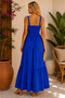 Blue Women's Summer Strappy Gipeli Layered Dress 135cm - 7
