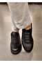 M5491 Black Genuine Leather Men's Shoes - 2