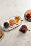 4 Pieces Wooden Handle Mika Jam Bowl Sauce Bowl Breakfast Set - 80 ml - 2