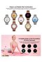 Lulu 2 Smart Watch for Women | AMOLED Display | Bluetooth Calling | Stainless Steel Strap | Health & Fitness Tracker - 6
