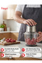 Electric Chopper 1.5L 500W with 6 Titanium Blades Glass Bowl Multi-Function Food Processor - 2