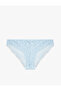 Cotton Bowknot Cat Print Lace Brazilian Panties - 2